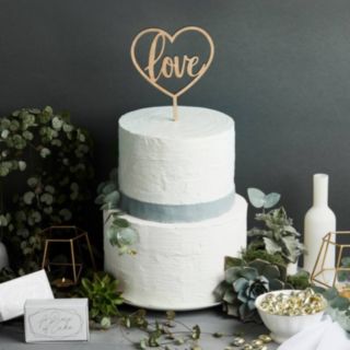 Bryllup Love Kagetopper i Træ