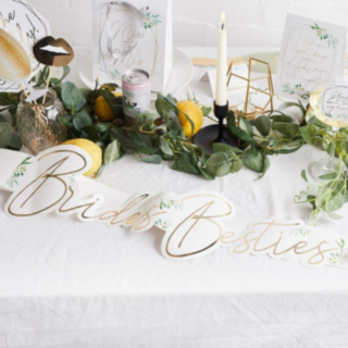 Brides Besties Blad Skråbånd