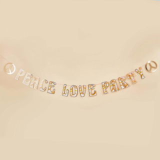 Peace Love Party Guirlande