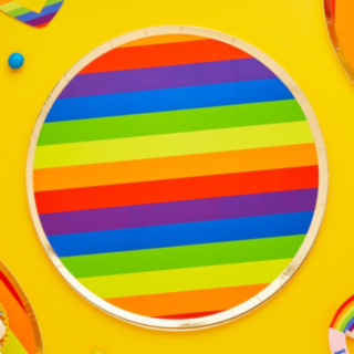Regnbue Pride Tallerkener