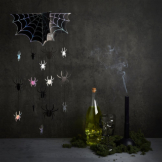 Halloween Edderkop Hængedekoration Sort