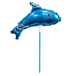 Delfin Folieballon På Pind