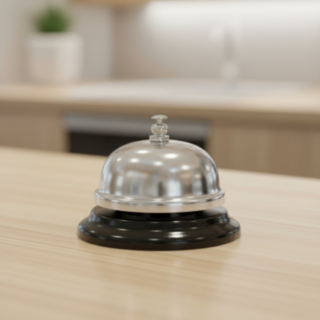 Receptionsklokke Sølv
