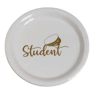 Student Paptallerkener Guld
