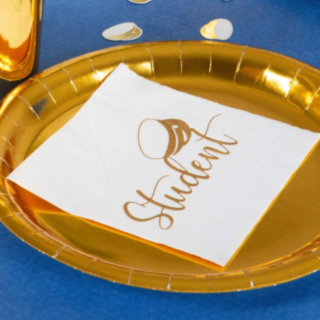 Student Servietter Guld