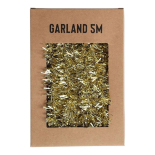 Glitter Juleguirlande Guld
