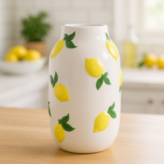 Citron Vase Hvid