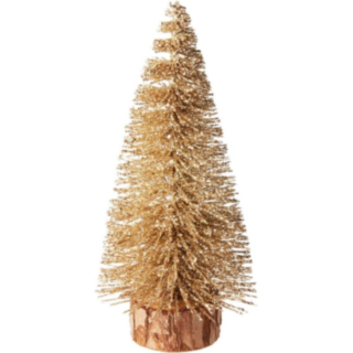Glitter Juletræ Dekoration Guld