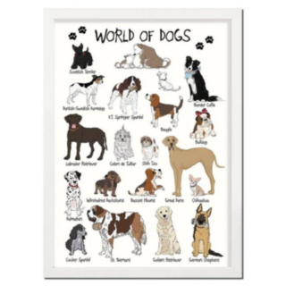 World Of Dogs A4 Plakat