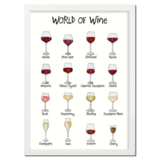 World Of Wine A4 Plakat