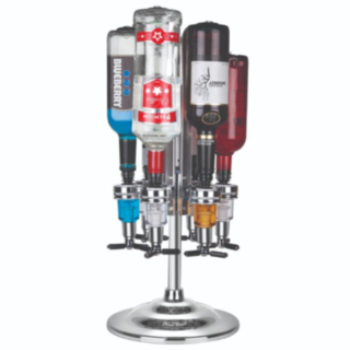 Final Touch® Roterende LED Flaskeholder Til 6 Flasker