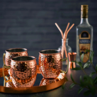 Moscow Mule Krus & Sugerør