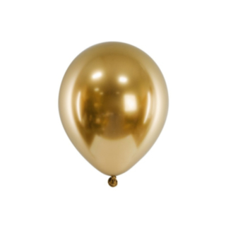 Metalliske Mellemstore Latexballoner Guld