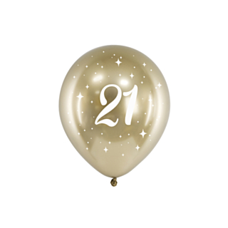 21 Års Balloner Guld