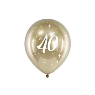 40 Års Balloner Guld