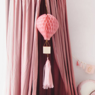 Luftballon Honeycomb Lyserød