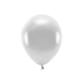 Basic Metalliske Latexballoner Sølv