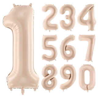 Tal Folieballon Mørk Beige 72 cm