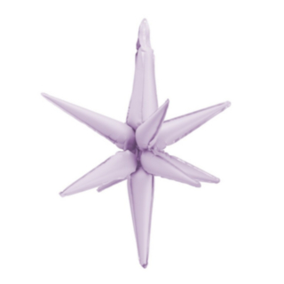 3D Stjerne Folieballon Lilla