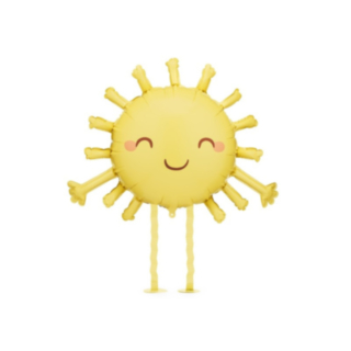 Gående Sol Folieballon