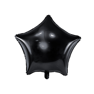Stjerne Folieballon Sort