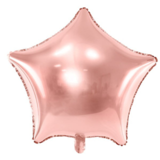 Stor Stjerne Folieballon Rosaguld