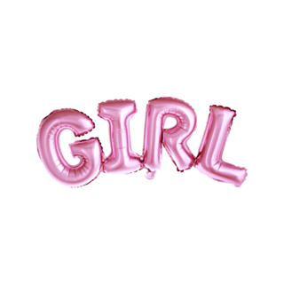 Girl Folieballon Pink