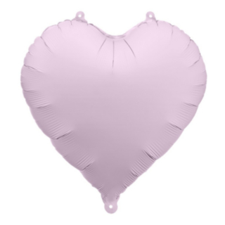 Hjerte Folieballon Mat Lilla