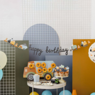 Byggeplads Happy Birthday Guirlande