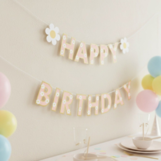 Happy Birthday Tusindfryd Guirlande
