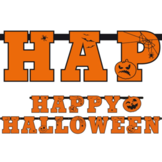 Happy Halloween Gr&aelig;skar Guirlande