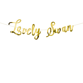 Lovely Swan Guirlande Guld