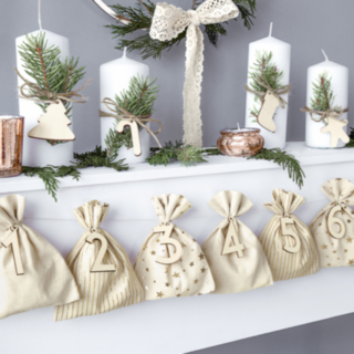 Bomuldspose Julekalender