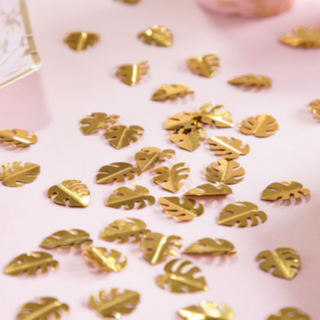 Palmeblade Konfetti Guld