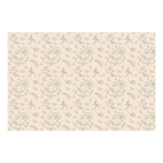Blomster Engangsdug Beige