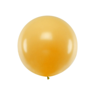 Stor Rund Ballon Metallisk Guld