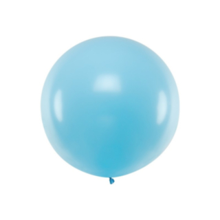 Stor Rund Ballon Lyseblå