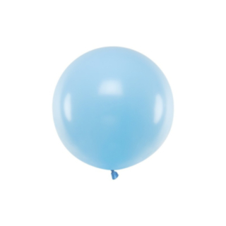 Stor Rund Ballon Pastel Lyseblå