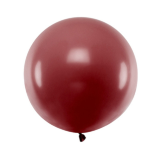 Rund Ballon Bordeauxrød 60 cm