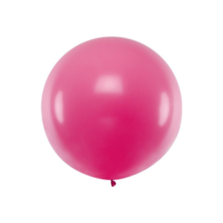 Stor Rund Ballon Pink