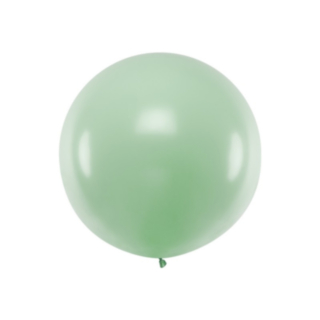 Stor Rund Ballon Pastel Pistachio