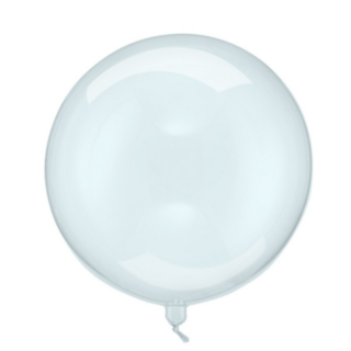 Transparent Kuglerund Ballon Blå