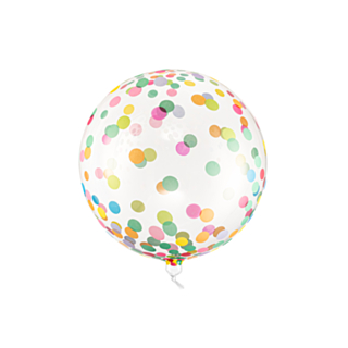 Orbz Konfetti Ballon Multifarvet