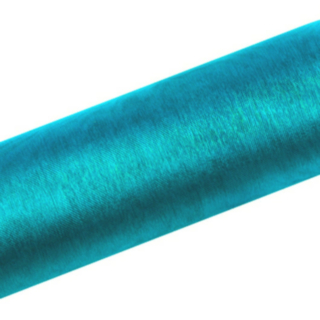Organza Stofrulle Turkis