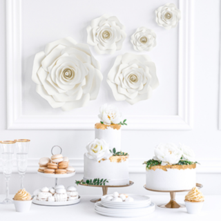 Papirsblomster Hvid
