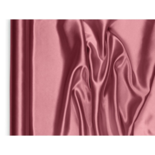 Satin Stof Bordløber Dark Pink