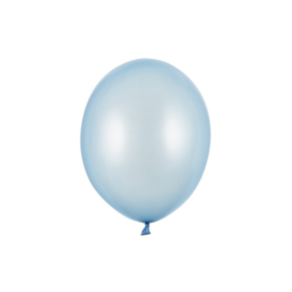 Latexballoner Metallic Baby Blue