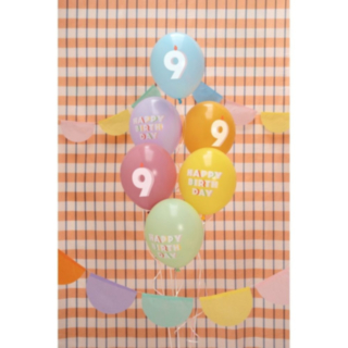 9 Års Fødselsdag Latexballoner