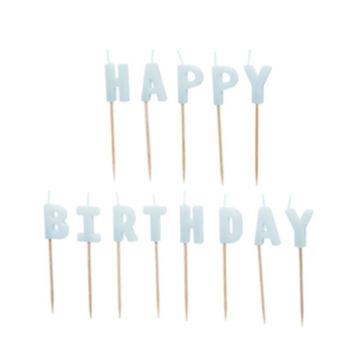 Happy Birthday Kagelys Lyseblå