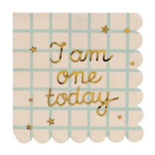 I Am One Today Servietter